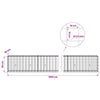 Gabion 3,5 mm langasta ja 10x10 cm verkosta 1000x30x50 cm