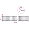 Gabion 3,5 mm langasta ja 10x10 cm verkosta 1200x30x50 cm
