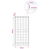 Gabion 3,5 mm langasta ja 10x10 cm verkosta 50x30x100 cm