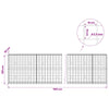 Gabion 3,5 mm langasta ja 10x10 cm verkosta 550x30x100 cm