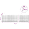 Gabion 3,5 mm langasta ja 10x10 cm verkosta 800x30x100 cm
