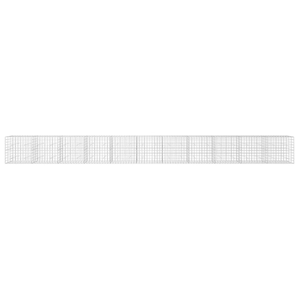 Gabion 3,5 mm langasta ja 10x10 cm verkosta 1100x30x100 cm