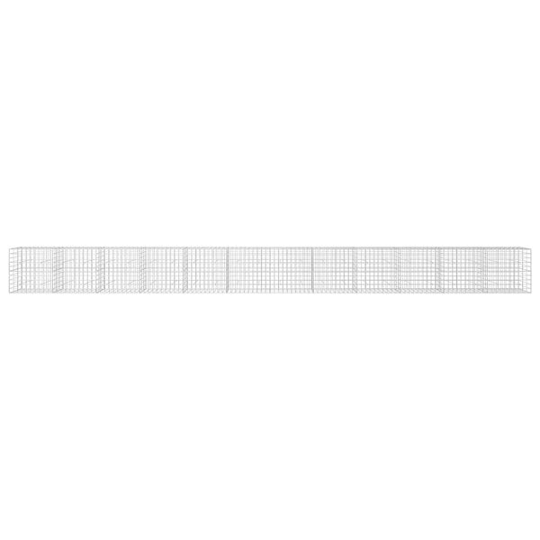Gabion 3,5 mm langasta ja 10x10 cm verkosta 1200x30x100 cm