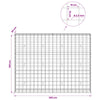 Gabion 3,5 mm langasta ja 10x10 cm verkosta 200x30x150 cm