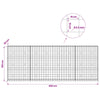 Gabion 3,5 mm langasta ja 10x10 cm verkosta 400x30x150 cm
