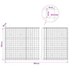 Gabion 3,5 mm langasta ja 10x10 cm verkosta 900x30x150 cm