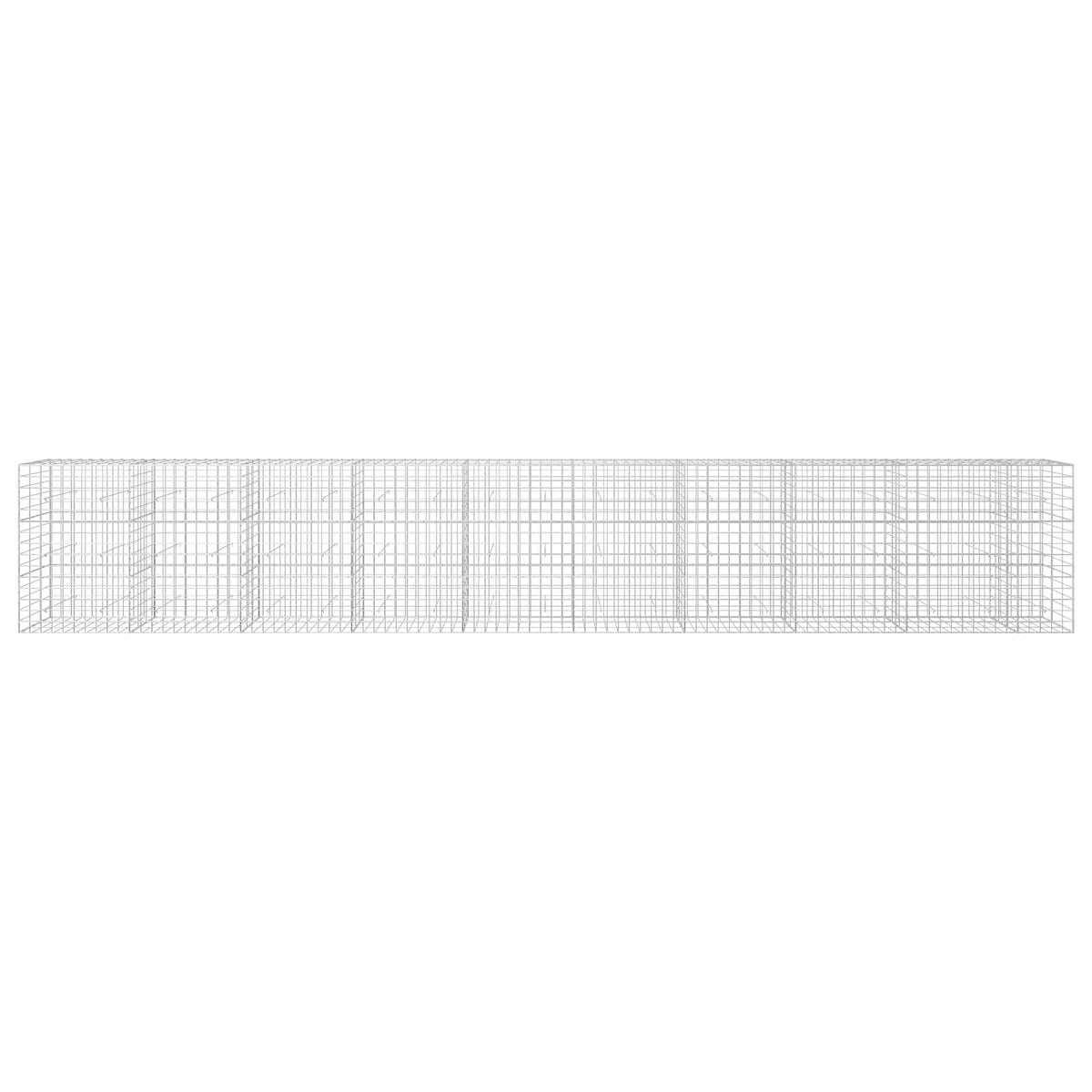 Gabion 3,5 mm langasta ja 10x10 cm verkosta 950x30x150 cm