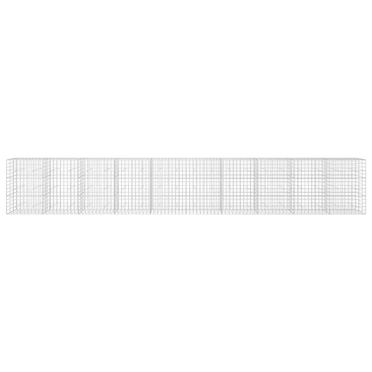 Gabion 3,5 mm langasta ja 10x10 cm verkosta 1000x30x150 cm