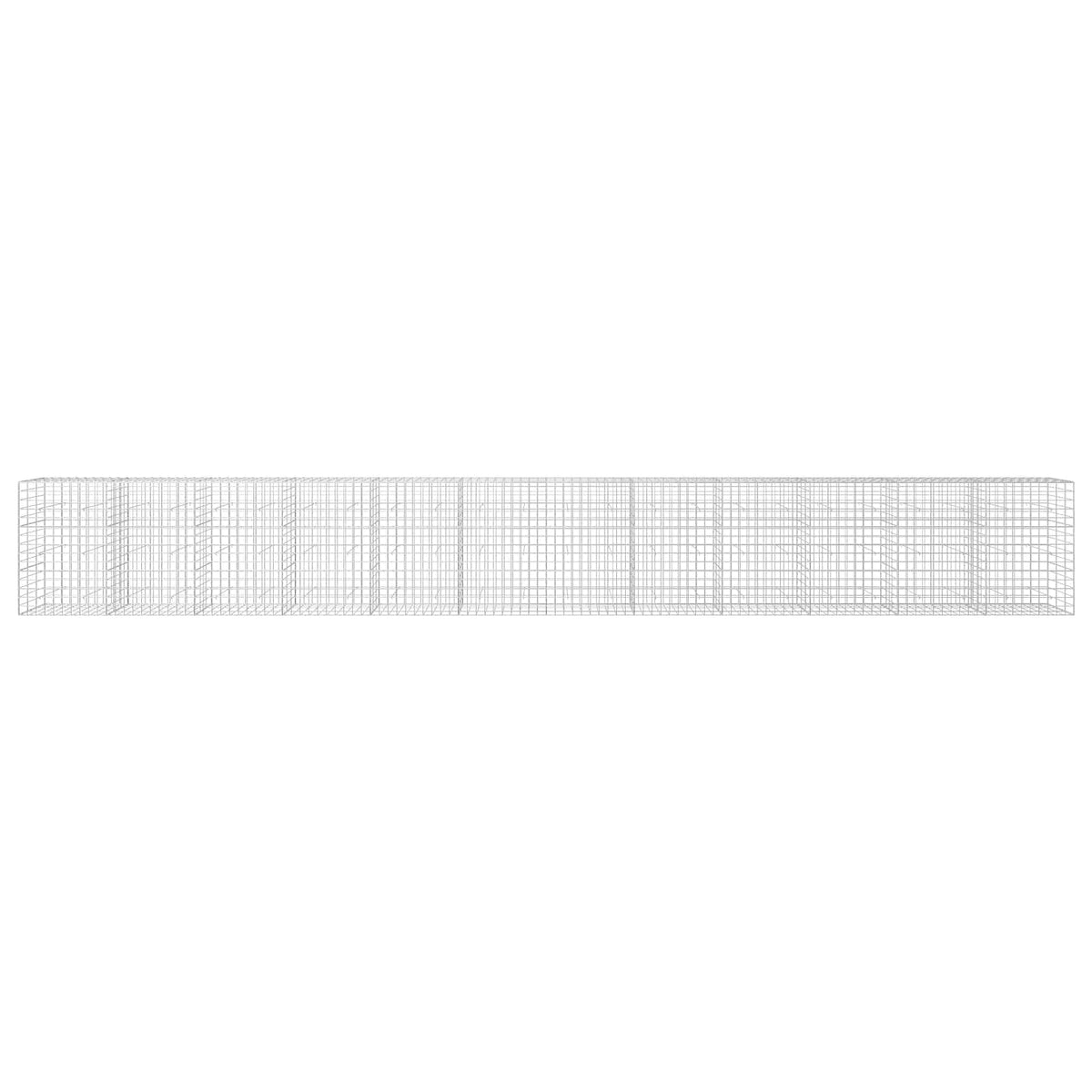 Gabion 3,5 mm langasta ja 10x10 cm verkosta 1200x30x150 cm