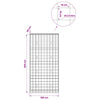 Gabion 3,5 mm langasta ja 10x10 cm verkosta 100x30x200 cm