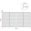 Gabion 3,5 mm langasta ja 10x10 cm verkosta 400x30x200 cm