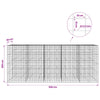 Gabion 3,5 mm langasta ja 10x10 cm verkosta 500x30x200 cm