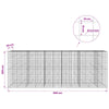 Gabion 3,5 mm langasta ja 10x10 cm verkosta 550x30x200 cm