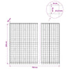 Gabion 3,5 mm langasta ja 10x10 cm verkosta 750x30x200 cm