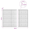 Gabion 3,5 mm langasta ja 10x10 cm verkosta 800x30x200 cm