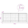 Gabion 3,5 mm langasta ja 10x10 cm verkosta 150x50x50 cm