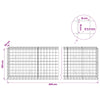Gabion 3,5 mm langasta ja 10x10 cm verkosta 400x50x100 cm