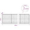 Gabion 3,5 mm langasta ja 10x10 cm verkosta 900x50x100 cm
