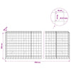 Gabion 3,5 mm langasta ja 10x10 cm verkosta 950x50x100 cm
