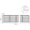 Gabion 3,5 mm langasta ja 10x10 cm verkosta 1100x50x100 cm