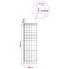 Gabion 3,5 mm langasta ja 10x10 cm verkosta 50x50x150 cm