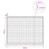 Gabion 3,5 mm langasta ja 10x10 cm verkosta 200x50x150 cm
