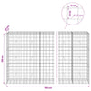 Gabion 3,5 mm langasta ja 10x10 cm verkosta 950x50x150 cm