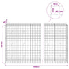 Gabion 3,5 mm langasta ja 10x10 cm verkosta 1050x50x150 cm