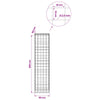 Gabion 3,5 mm langasta ja 10x10 cm verkosta 50x50x200 cm