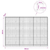 Gabion 3,5 mm langasta ja 10x10 cm verkosta 300x50x200 cm
