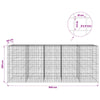 Gabion 3,5 mm langasta ja 10x10 cm verkosta 500x50x200 cm