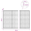 Gabion 3,5 mm langasta ja 10x10 cm verkosta 900x50x200 cm