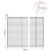 Gabion 3,5 mm langasta ja 10x10 cm verkosta 950x50x200 cm
