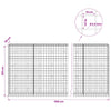 Gabion 3,5 mm langasta ja 10x10 cm verkosta 1100x50x200 cm