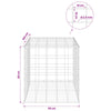 Gabion 3,5 mm langasta ja 10x10 cm verkosta 50x100x50 cm