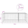 Gabion 3,5 mm langasta ja 10x10 cm verkosta 150x100x50 cm