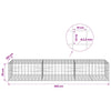 Gabion 3,5 mm langasta ja 10x10 cm verkosta 300x100x50 cm