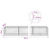 Gabion 3,5 mm langasta ja 10x10 cm verkosta 400x100x50 cm