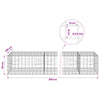Gabion 3,5 mm langasta ja 10x10 cm verkosta 950x100x50 cm