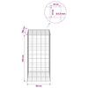 Gabion 3,5 mm langasta ja 10x10 cm verkosta 50x100x100 cm