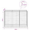 Gabion 3,5 mm langasta ja 10x10 cm verkosta 150x100x100 cm