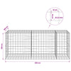 Gabion 3,5 mm langasta ja 10x10 cm verkosta 250x100x100 cm
