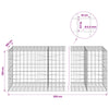 Gabion 3,5 mm langasta ja 10x10 cm verkosta 350x100x100 cm