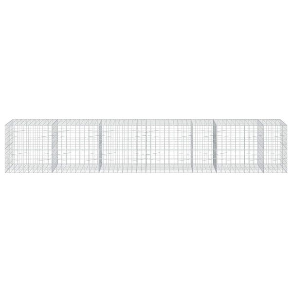 Gabion 3,5 mm langasta ja 10x10 cm verkosta 550x100x100 cm
