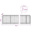 Gabion 3,5 mm langasta ja 10x10 cm verkosta 950x100x100 cm