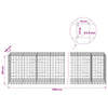 Gabion 3,5 mm langasta ja 10x10 cm verkosta 1050x100x100 cm