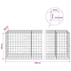 Gabion 3,5 mm langasta ja 10x10 cm verkosta 1150x100x100 cm