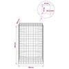 Gabion 3,5 mm langasta ja 10x10 cm verkosta 100x100x150 cm