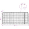 Gabion 3,5 mm langasta ja 10x10 cm verkosta 350x100x150 cm