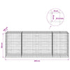 Gabion 3,5 mm langasta ja 10x10 cm verkosta 400x100x150 cm